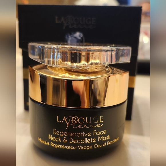 Regenerative Face, Neck/Decollete Mask-La Rouge Pierre Obsidian Collection - Picture 2 of 6